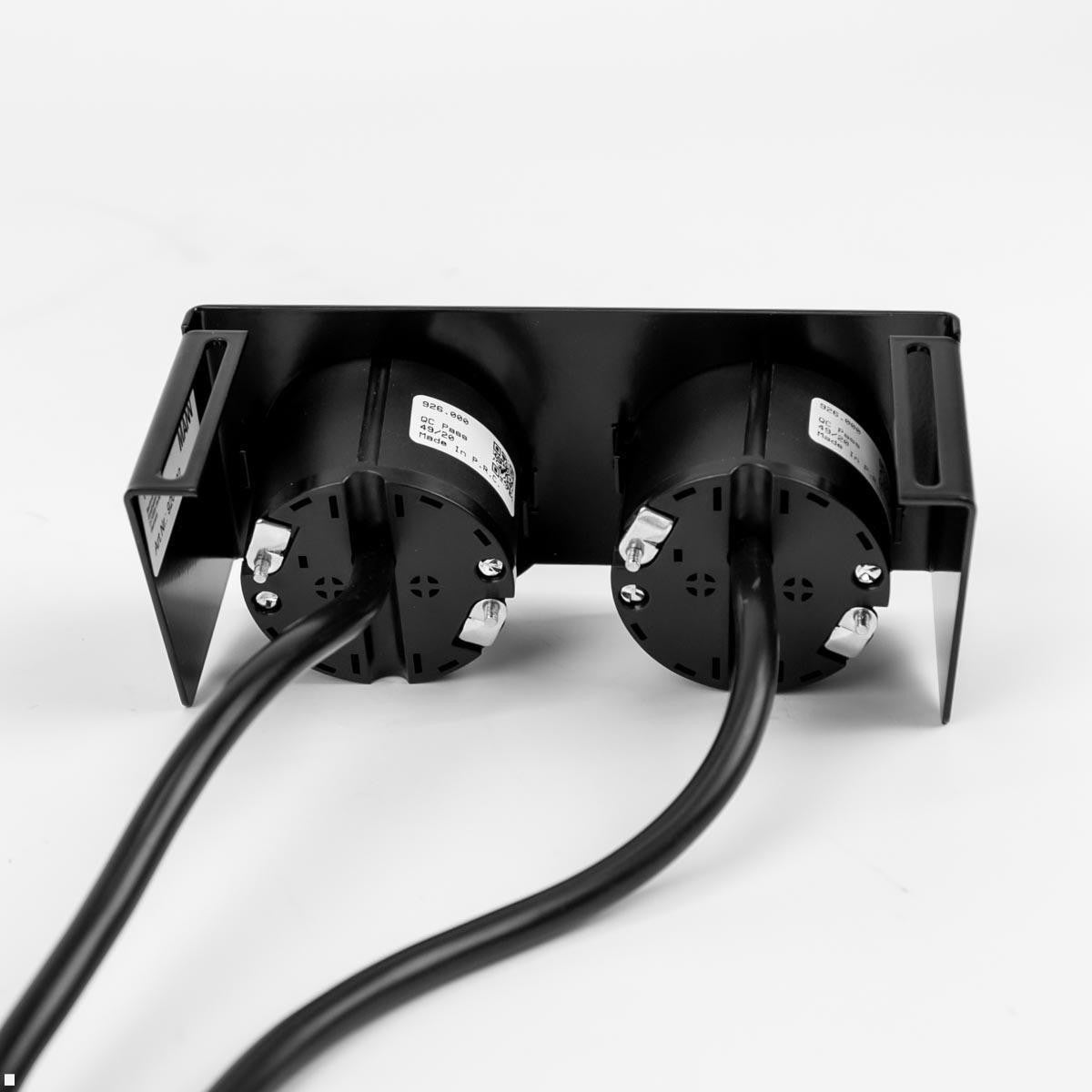 Bachmann PIX Halter 2-fach – Einbau-Anschlussfeld PIX, schwarz
