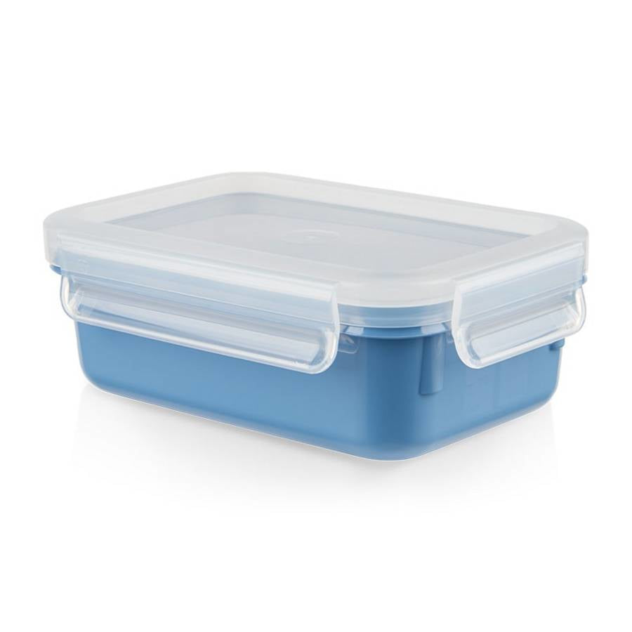 EMSA Vorratsdose 550 ml, 16,3 × 11,3 × 5,8 cm, Polypropylen (PP)/Thermoplastisches Elastomer (TPE), Blau