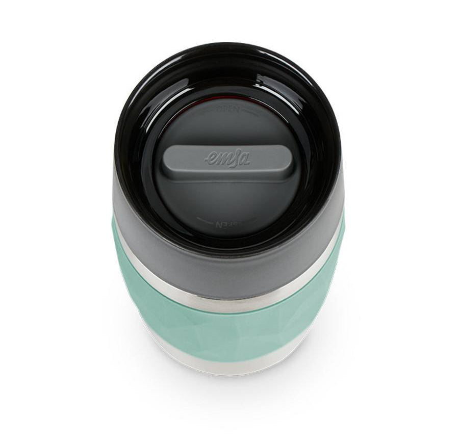 EMSA Travel Mug Compact Thermobecher 300 ml – doppelwandig, Edelstahl, grün