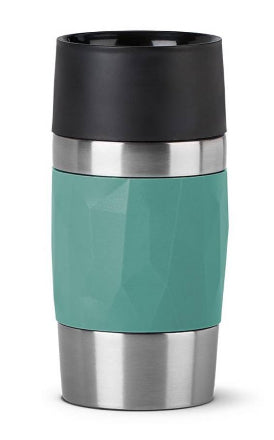 EMSA Travel Mug Compact Thermobecher 300 ml – doppelwandig, Edelstahl, grün