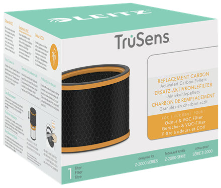 Leitz Ersatz-Aktivkohlefilter Gerüche & VOCs – für TruSens Z-2000, schwarz, 1er-Pack