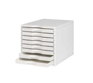 Styro Schubladenbox Styrotop – 8 Schubladen, Weiss