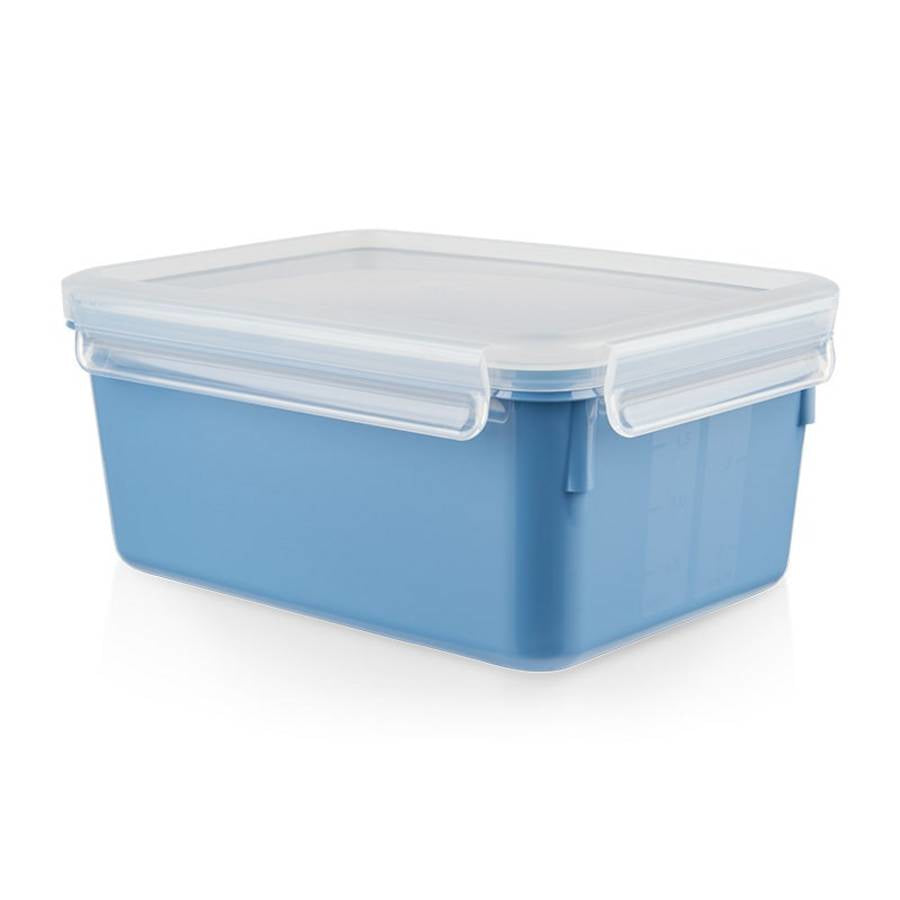 EMSA Vorratsdose 2,2 l, 22,5 × 16,3 × 9,9 cm, Polypropylen (PP)/Thermoplastisches Elastomer (TPE), Blau