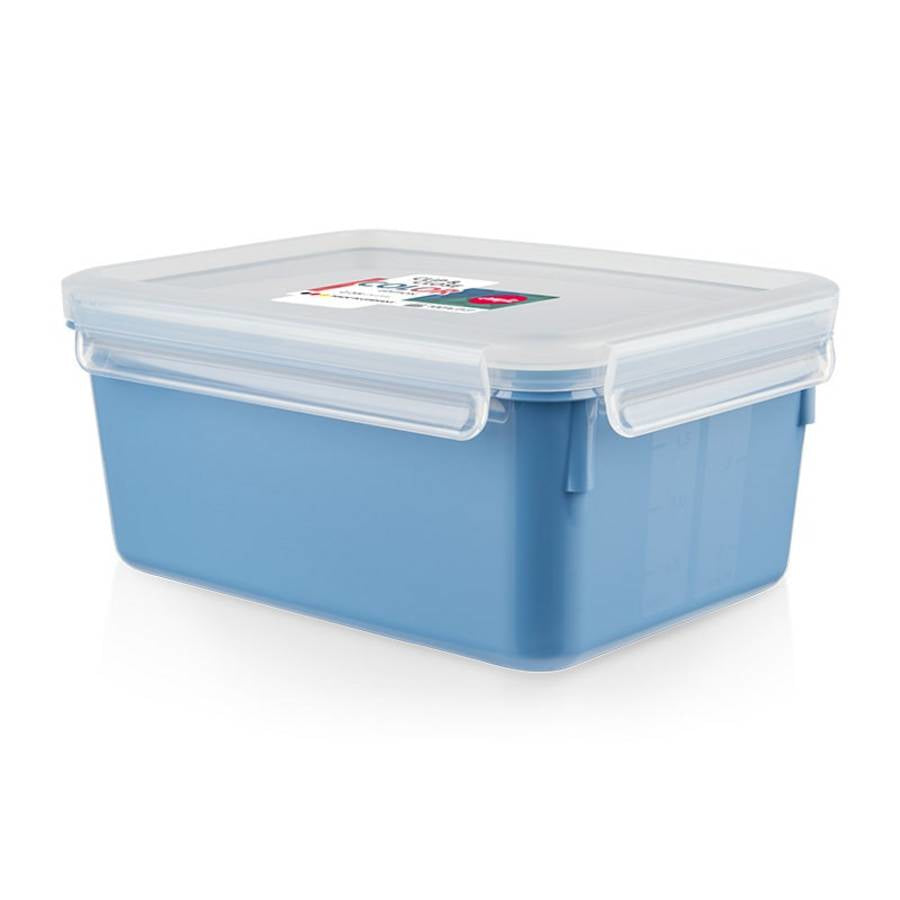 EMSA Vorratsdose 2,2 l, 22,5 × 16,3 × 9,9 cm, Polypropylen (PP)/Thermoplastisches Elastomer (TPE), Blau