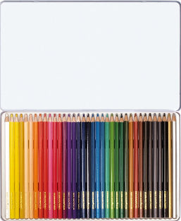 Eberhard Faber Buntstifte – Sechskant, Minen-Ø 3 mm, 36 Farben, im Metalletui