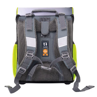 Eberhard Faber EFAlino – 4-teiliges Schulrucksack-Set, Rennauto, 18 l, 33,5×40×24 cm