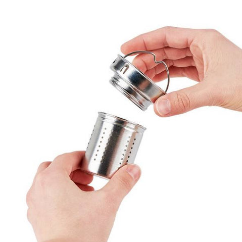EMSA Thermobecher Tea2go – 4,2 dl – Glas, isoliert, Deckel – schwarz