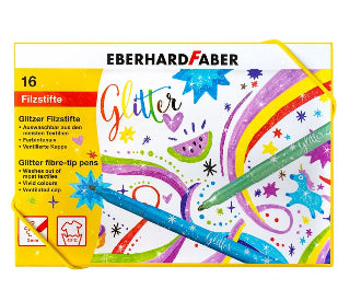 Eberhard Faber Filzstifte, Strichbreite 3 mm, auswaschbar ab 40 °C, 16 Farben