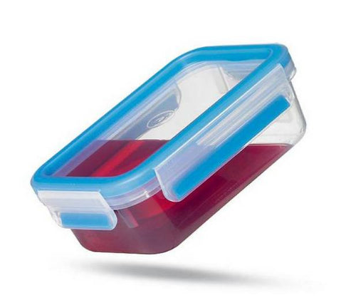 EMSA Vorratsdose 550 ml, 16,3 × 11,3 × 5,8 cm, Polypropylen (PP)/Thermoplastisches Elastomer (TPE), Rot