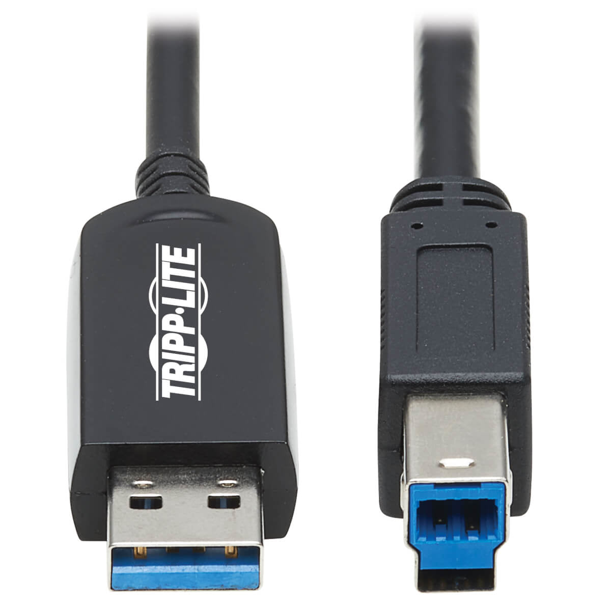 Tripp Lite USB-A auf USB-B Kabel – USB 3.2 Gen 1 (5 Gbit/s) – 15 m – PVC-Mantel – Schwarz
