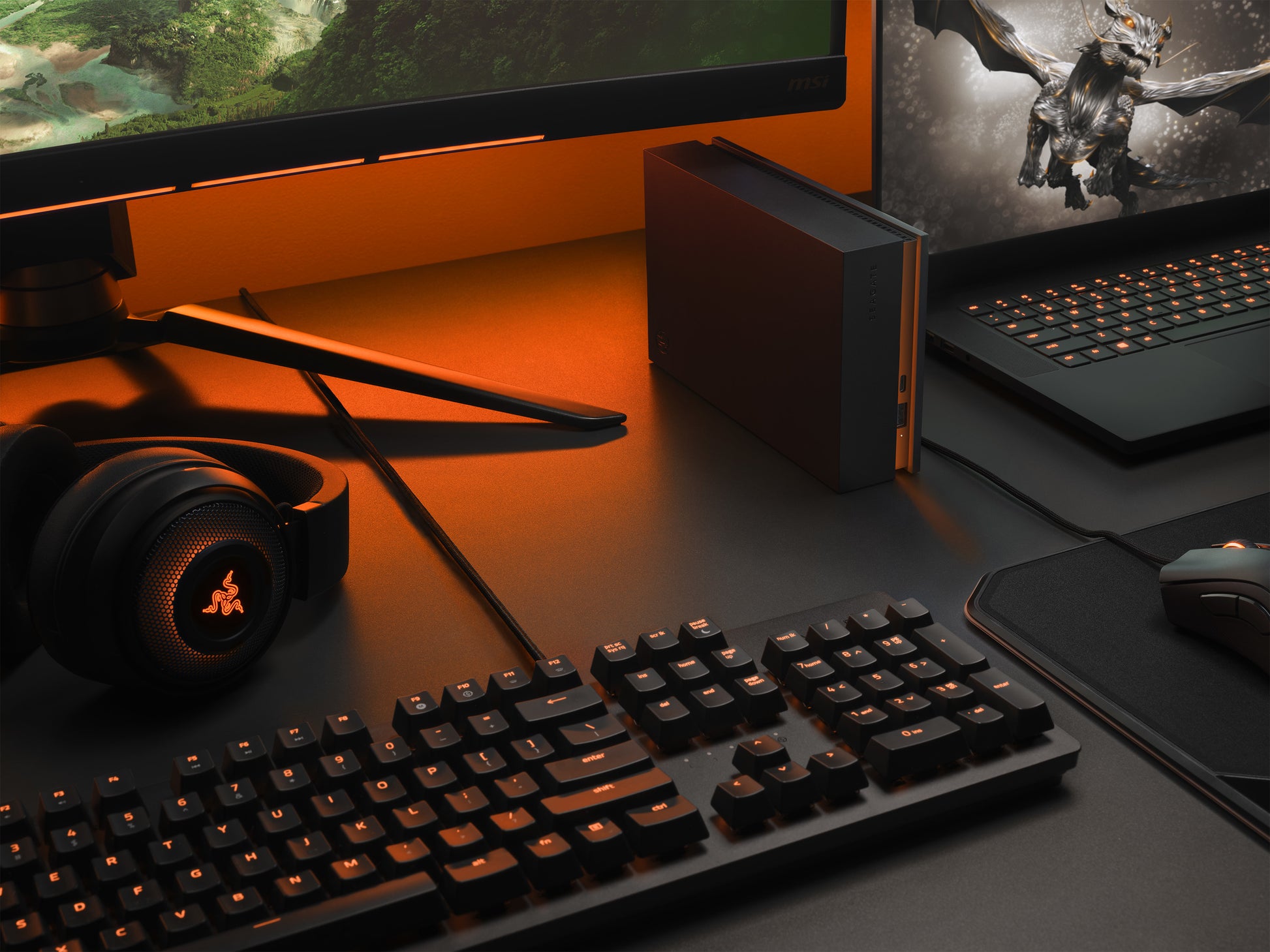 Seagate FireCuda Gaming Hub Speichergerät – 16 TB, USB 3.2 Gen 1, 3,5"
