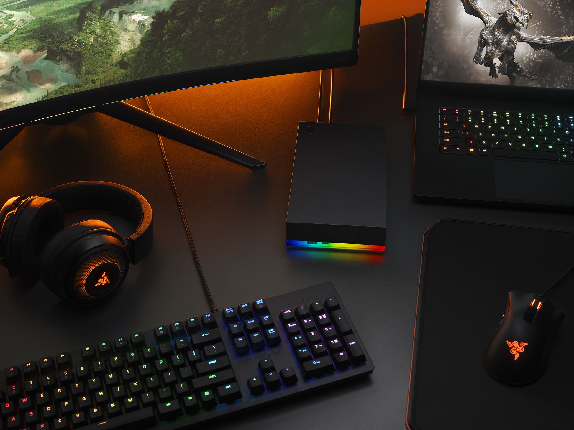 Seagate FireCuda Gaming Hub Speichergerät – 16 TB, USB 3.2 Gen 1, 3,5"
