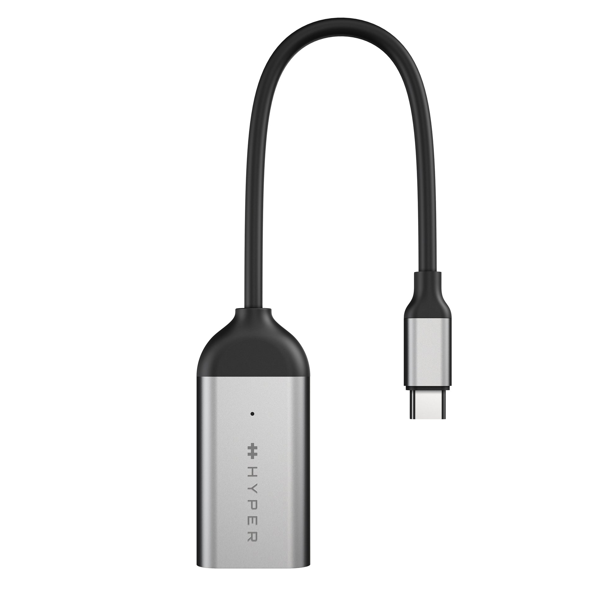 HYPER USB-C (Stecker) auf HDMI (Buchse) Adapter, HDMI 2.1, 7680×4320@144 Hz, HDR, für Mac/Windows/Chrome OS
