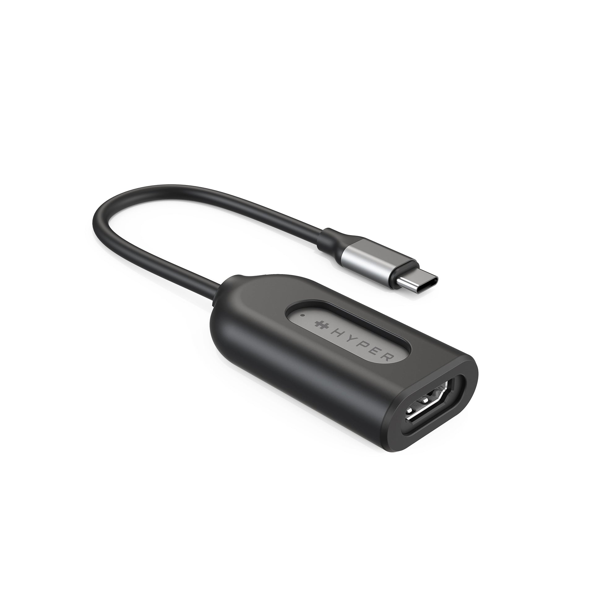 HYPER USB-C (Stecker) auf HDMI (Buchse) Adapter, HDMI 2.1, 7680×4320@144 Hz, HDR, für Mac/Windows/Chrome OS