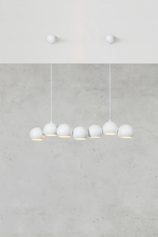 Markslöjd Hängeleuchte Cupolo – 15,0 × 101,0 cm, 800 lm, 40 W, 2700 K, 7× E14, weiss