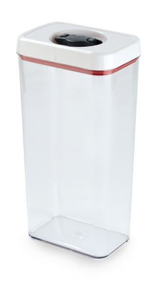 Zyliss Vorratsdose 3,6 l, 16 × 11 × 32 cm, Kunststoff/Silikon, luftdicht, transparent/weiss