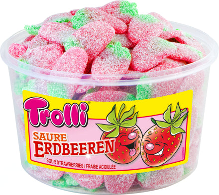 Trolli Saure Erdbeeren Gummibonbons – 1,2 kg