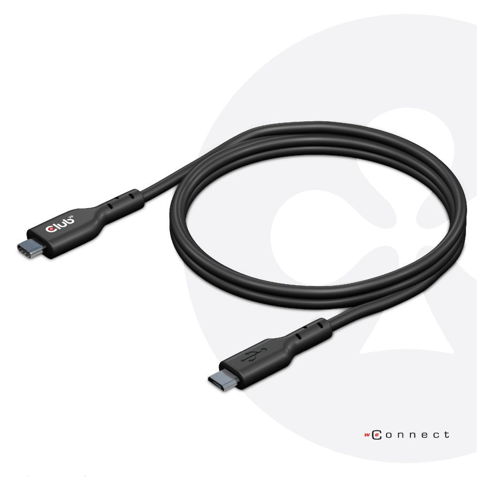 CLUB3D Club 3D – USB-C auf Micro-USB-B Kabel – USB 3.2 Gen 1 (5 Gbit/s) – 1 m – Schwarz