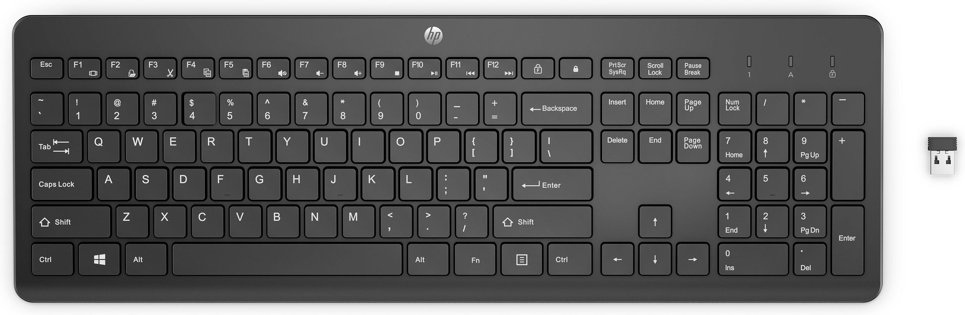 HP 230 – Tastatur, kabellos, schwarz