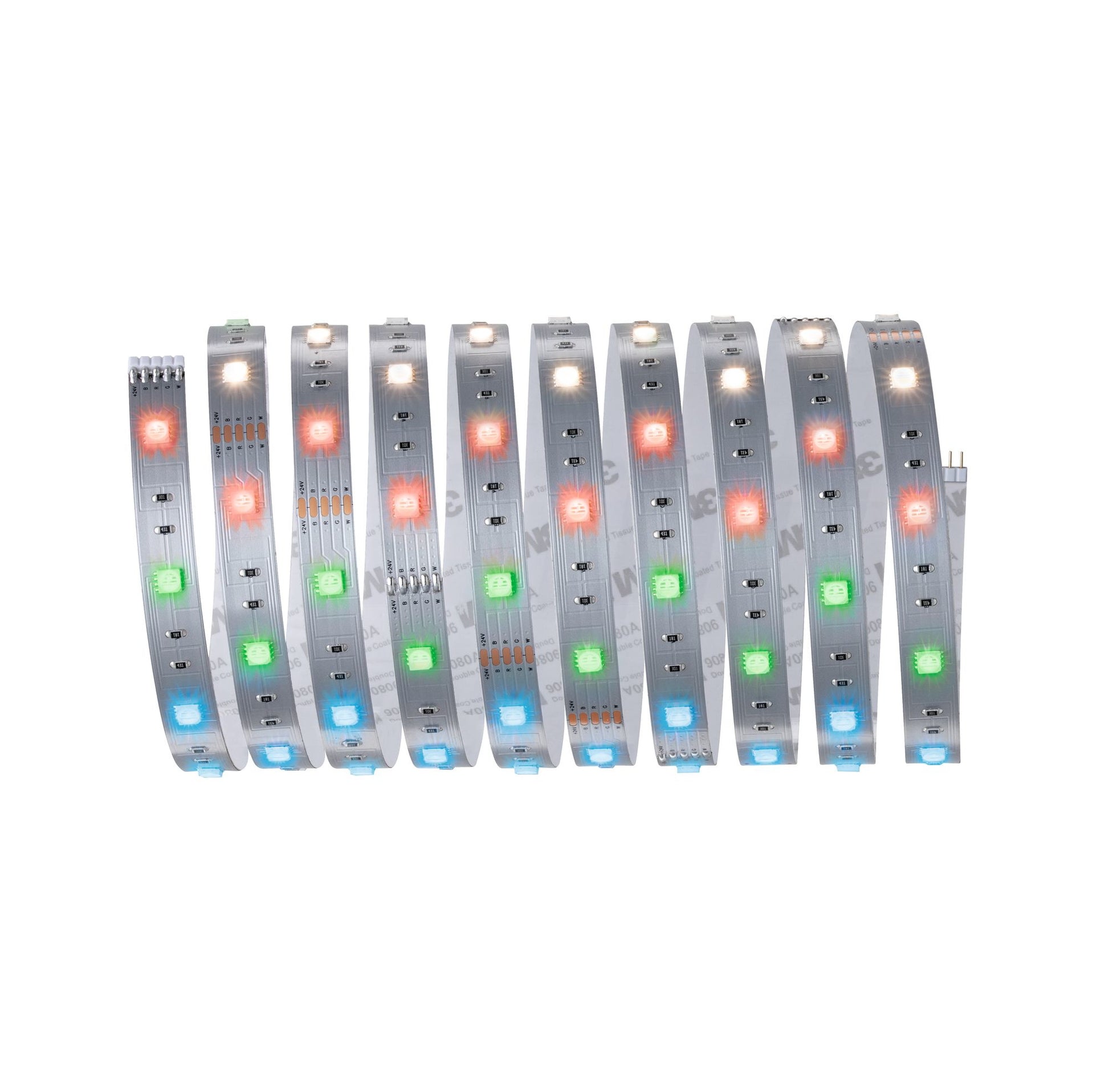 Paulmann LED-Strip MaxLED 250 – Set, 3 m, 810 lm, 19 W, RGB, dimmbar, Fernbedienung, weiss