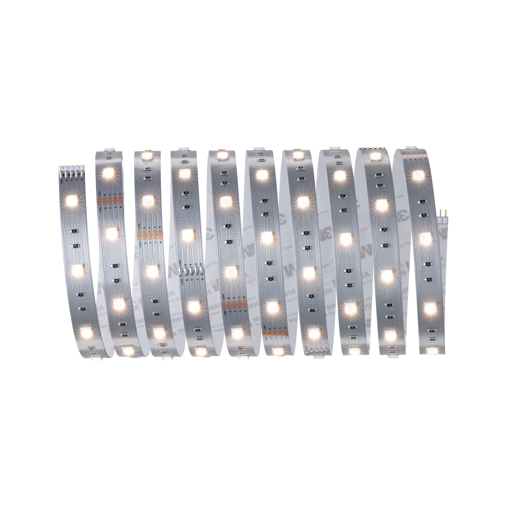 Paulmann LED-Strip MaxLED 250 – Set, 3 m, 810 lm, 19 W, RGB, dimmbar, Fernbedienung, weiss