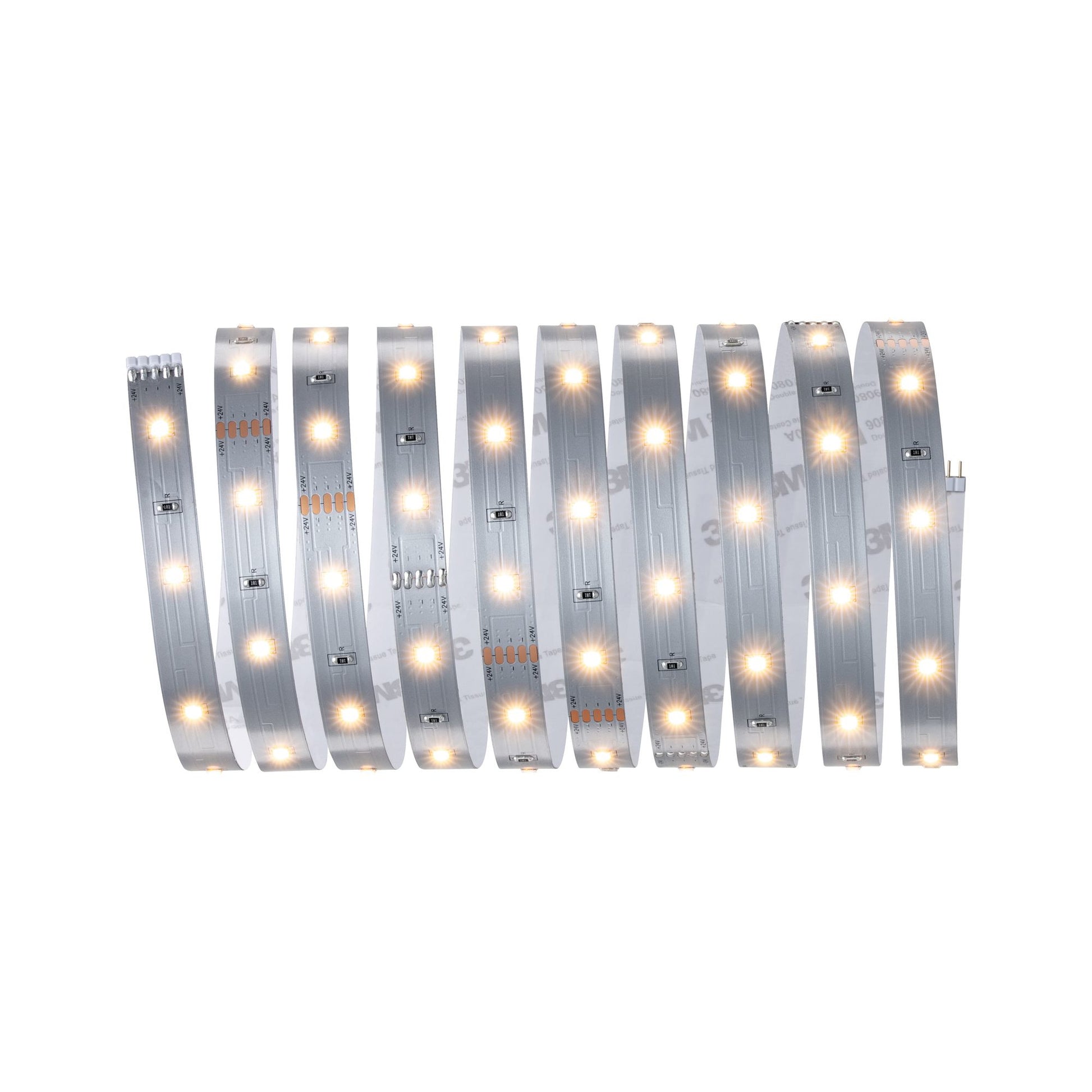 Paulmann LED-Strip MaxLED 250 – Set, 3 m, 900 lm, 12 W, 2700 K, dimmbar, weiss, inkl. Netzteil