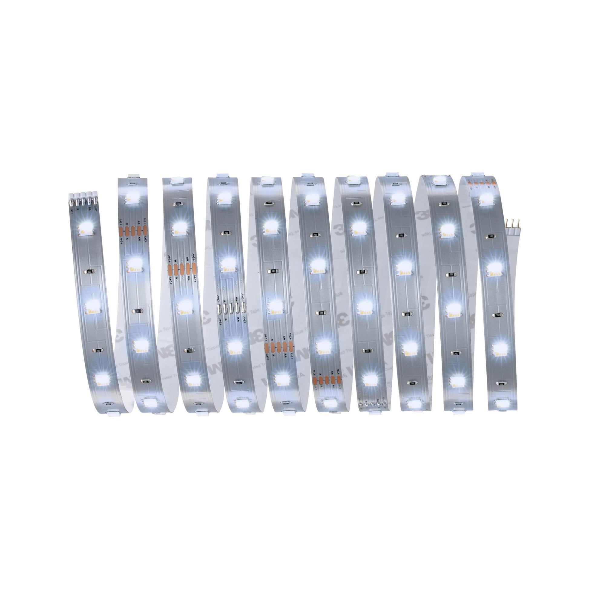 Paulmann LED-Strip MaxLED 250 – Set, 3 m, 810 lm, 11,5 W, 2700–6500 K, dimmbar, weiss, Fernbedienung, Netzteil