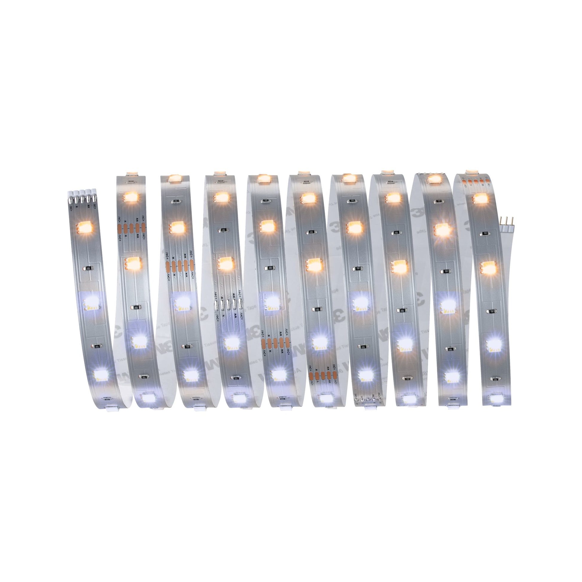 Paulmann LED-Strip MaxLED 250 – Set, 3 m, 810 lm, 11,5 W, 2700–6500 K, dimmbar, weiss, Fernbedienung, Netzteil