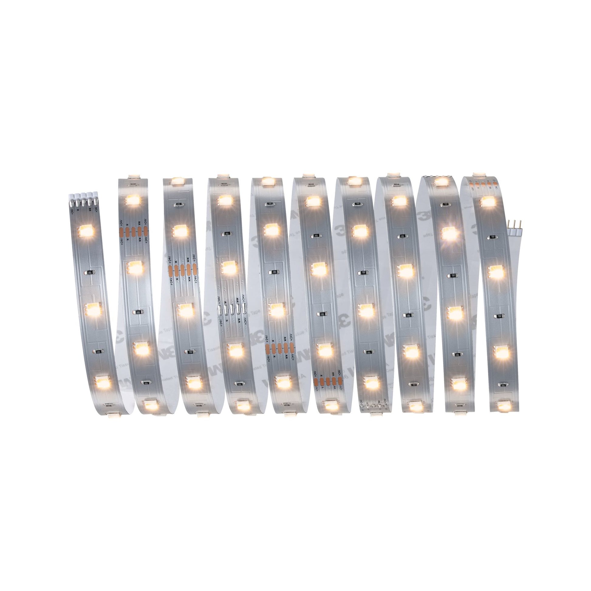 Paulmann LED-Strip MaxLED 250 – Set, 3 m, 810 lm, 11,5 W, 2700–6500 K, dimmbar, weiss, Fernbedienung, Netzteil
