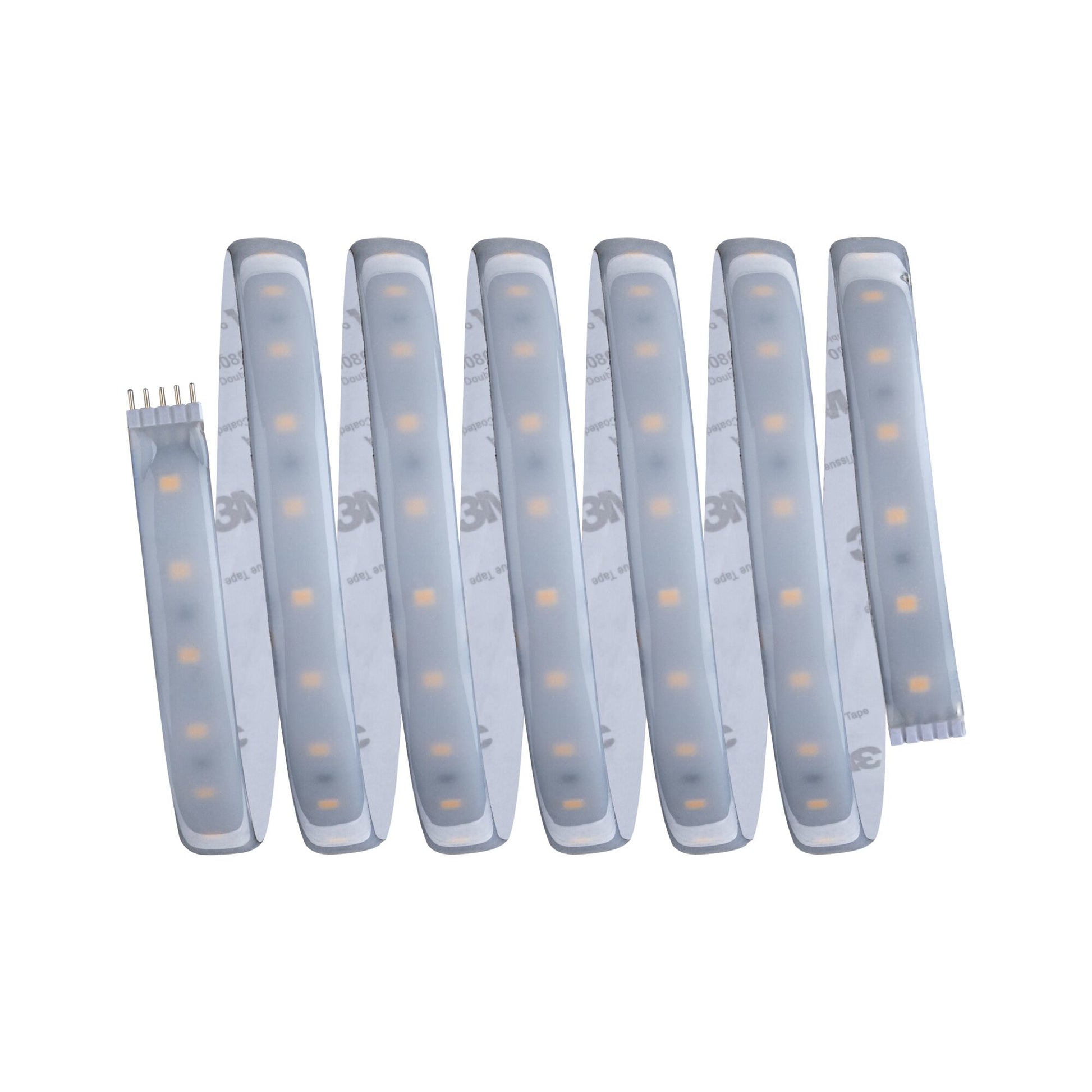 Paulmann LED-Strip MaxLED 500 – 2,5 m, 1100 lm, 15 W, 2700 K, dimmbar, IP44, weiss, fest verbaut