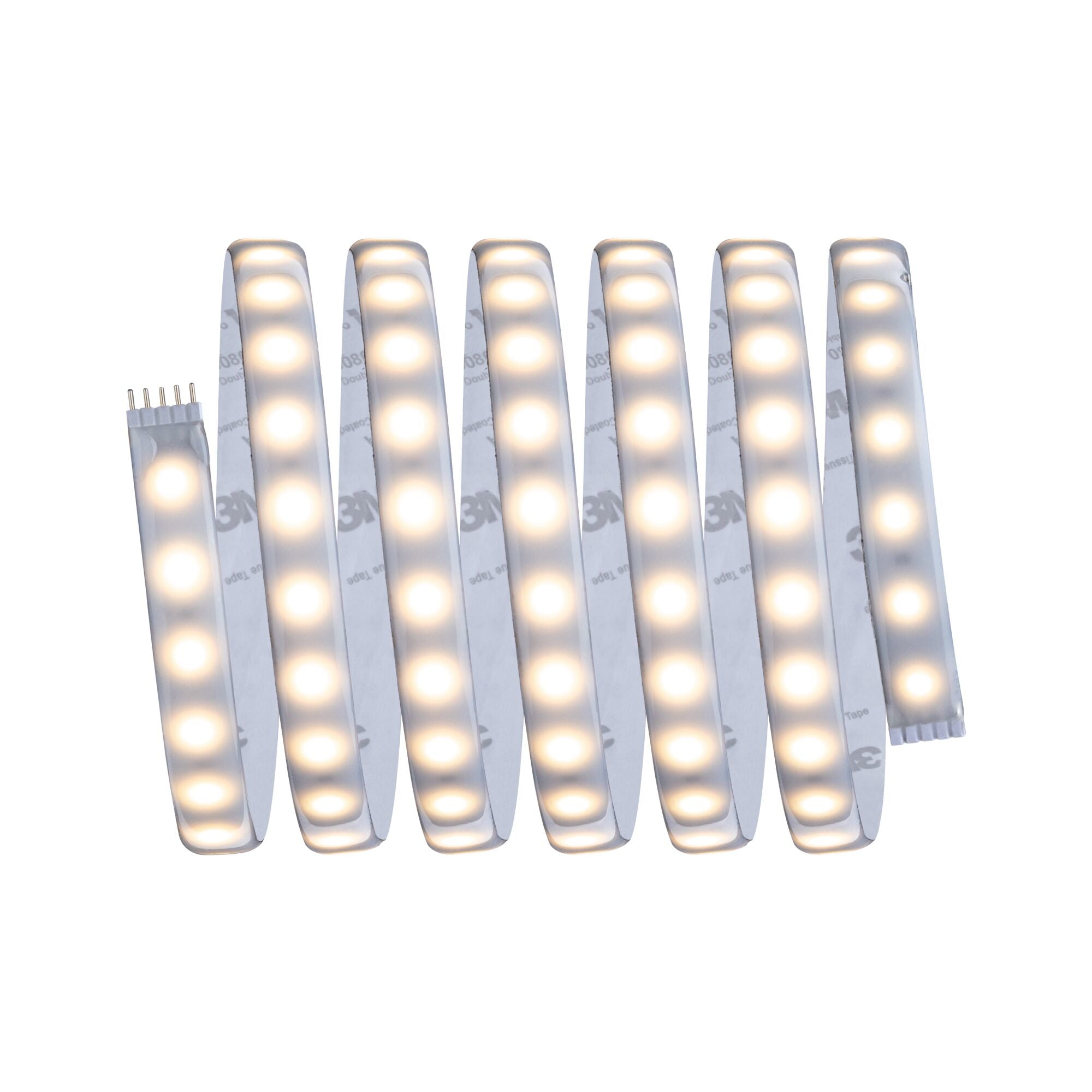 Paulmann LED-Strip MaxLED 500 – 2,5 m, 1100 lm, 15 W, 2700 K, dimmbar, IP44, weiss, fest verbaut