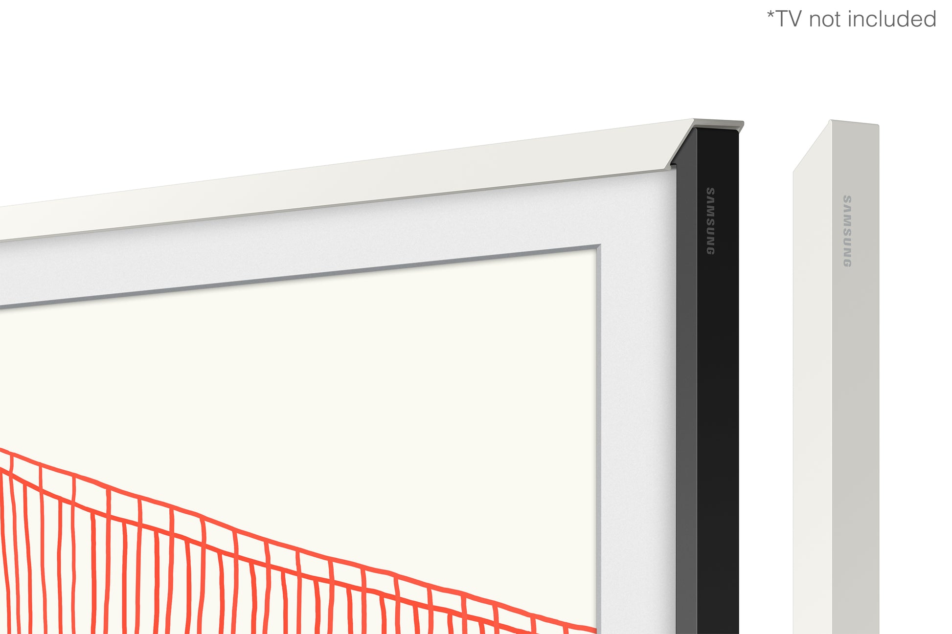 Samsung VG-SCFA43WTBXC Rahmen – für The Frame 5.0 (2021) (LS03A), 43" Fernseher – Weiss