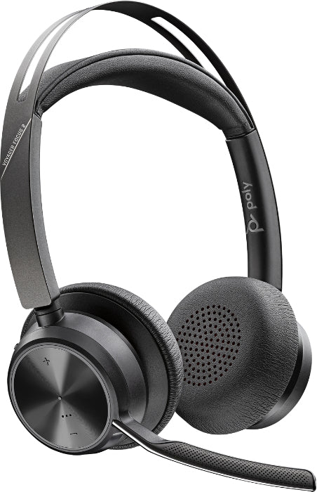 Lenovo Poly Focus 2 UC – Headset – Bluetooth/USB-A – Ladestation – Schwarz