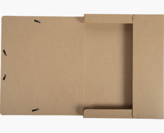 Exacompta Eterneco Archivschachtel – für A4, Rücken 25 mm, mit Gummizug, 200 Blatt, braun, Karton