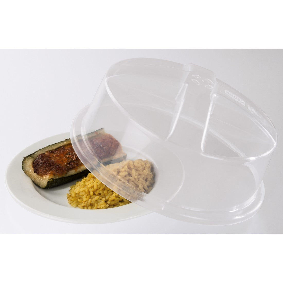Xavax S Capo – Mikrowellenhaube Ø 22 × 10,3 cm, Kunststoff, transparent