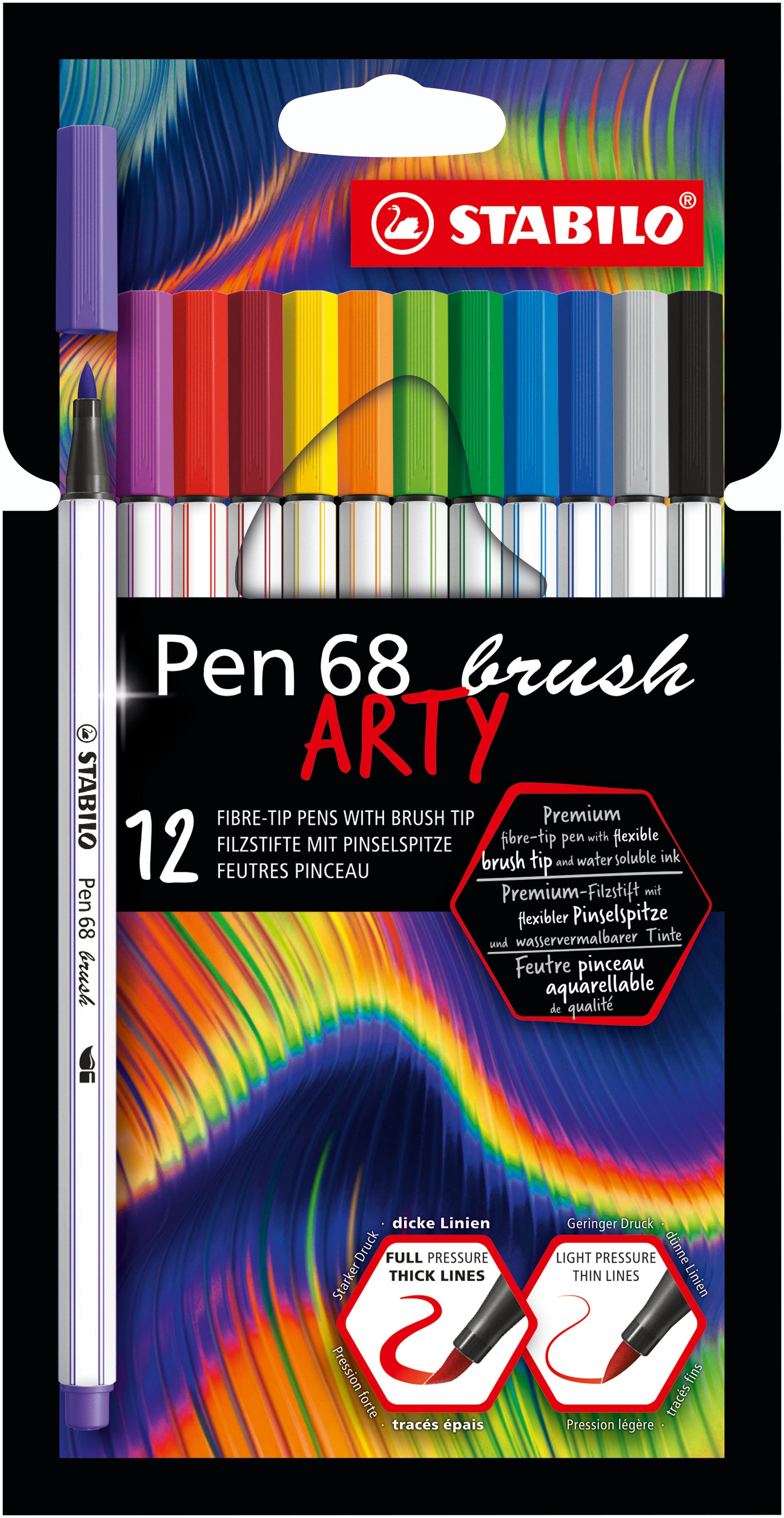 STABILO Filzstifte, 12 Farben