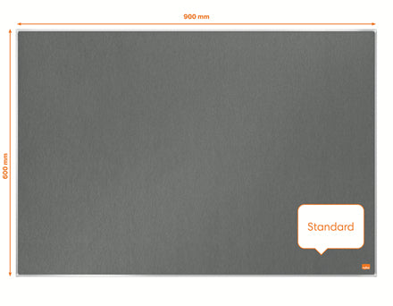 Nobo Filztafel – 88,9 × 58 cm – Grau