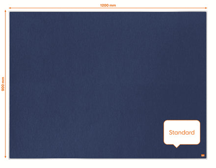 Nobo Pinnwand – Filz, Alurahmen – 119,1 × 88,3 cm, Blau