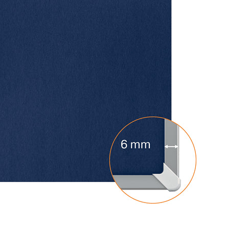 Nobo Pinnwand – Filz, Alurahmen – 119,1 × 88,3 cm, Blau