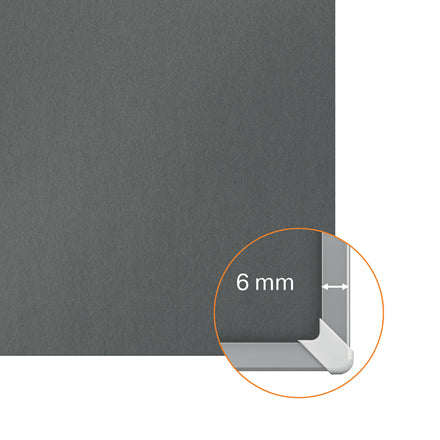 Nobo Filztafel – 88,9 × 58 cm – Grau