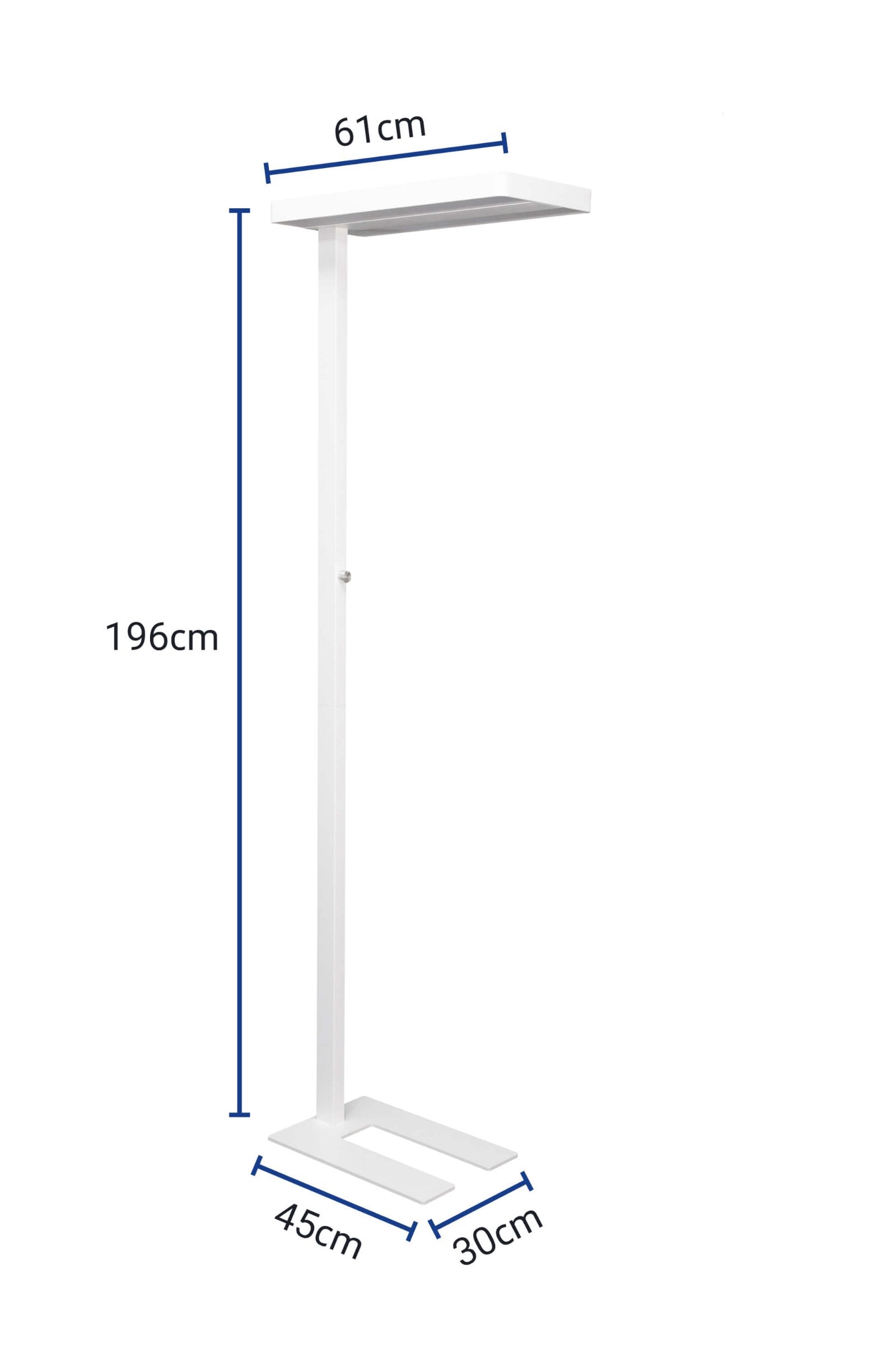 MAUL Stehleuchte LED MAULjaval – dimmbar – 4000 K – 4’549 lm 80 W – weiss