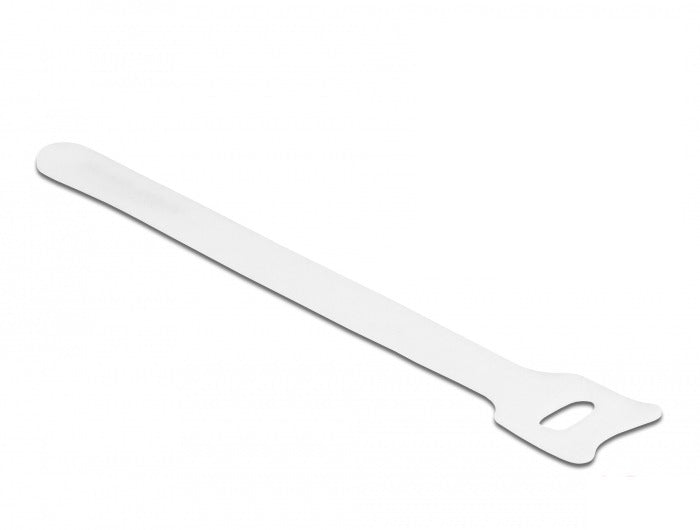 DeLOCK Klettkabelbinder, 150×12 mm, 10er-Pack – Weiss