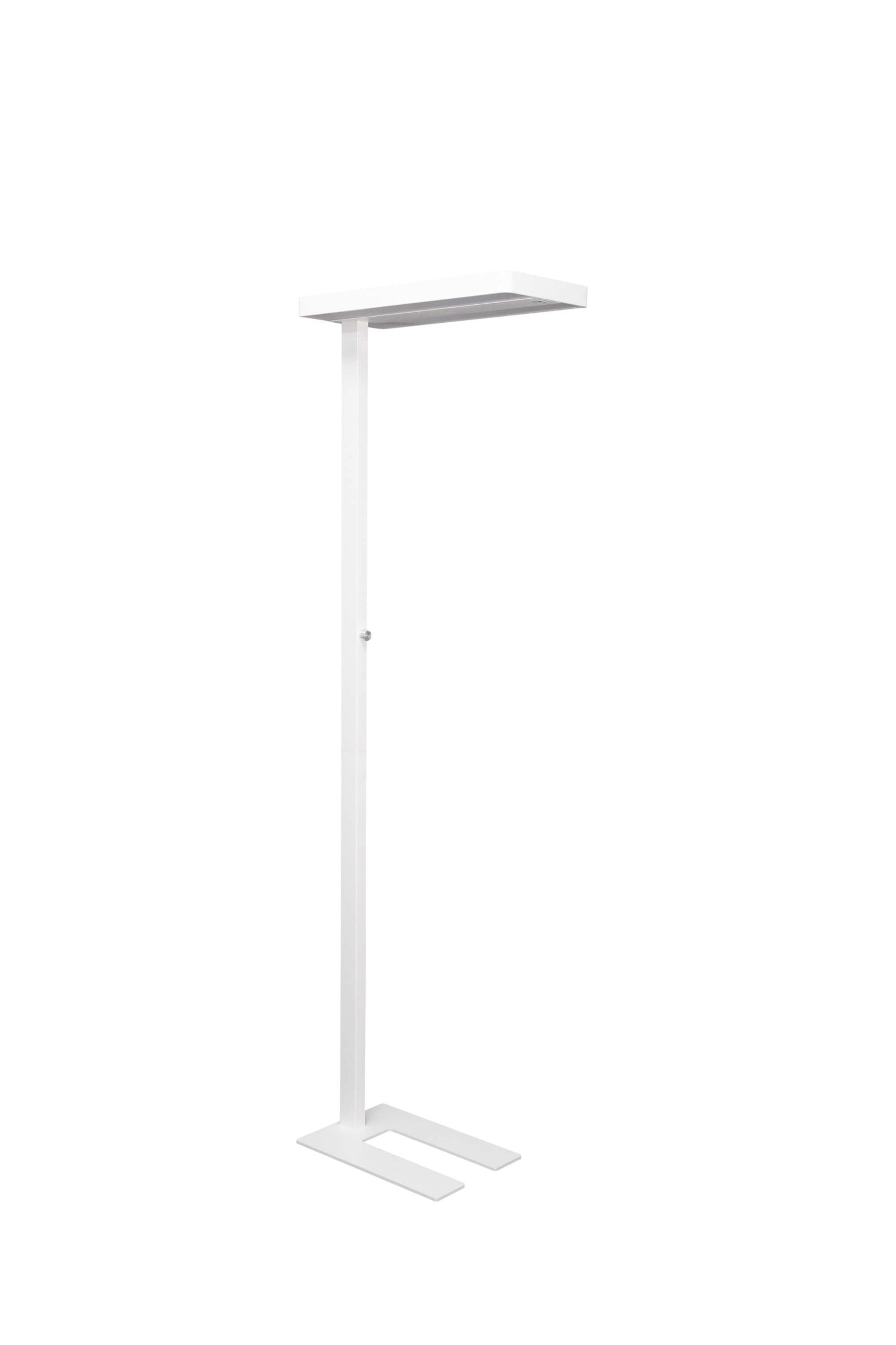 MAUL Stehleuchte LED – Bewegungssensor, Tageslichtsensor, dimmbar – 4000 K – 13’060 lm – weiss, 196 cm