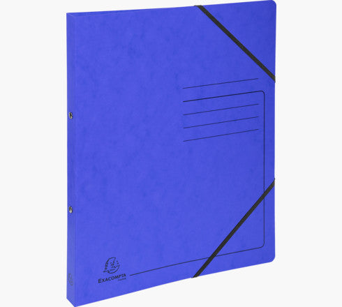 Exacompta 542552E Ringbuch – 2-Ring Ø 15 mm – für A4 – Rückenbreite 2 cm – Blau