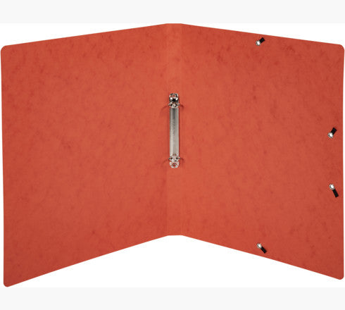 Exacompta Ringbuch – 2-O-Ring Ø 15 mm – für A4 – Rückenbreite 2 cm – Rot, Gummiband