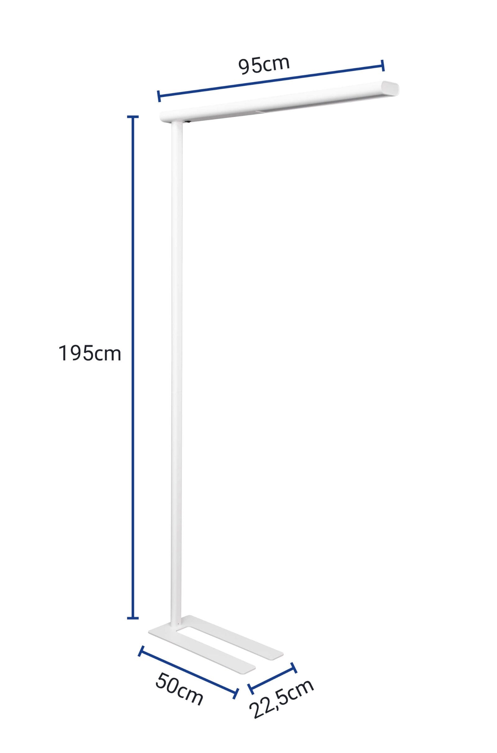 MAUL Stehleuchte LED MAULjet – 4000 K – 2’617 lm 51 W – weiss