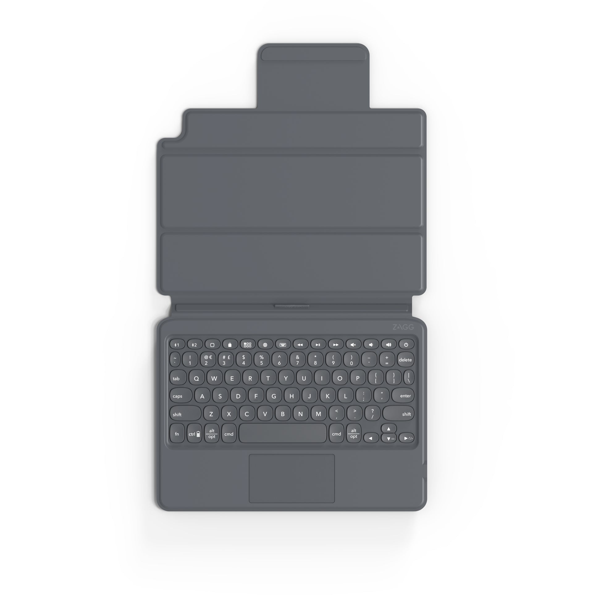 ZAGG KBD Pro Keys – Tastatur mit Touchpad, Schwarz/Grau – für Apple iPad 10,2"