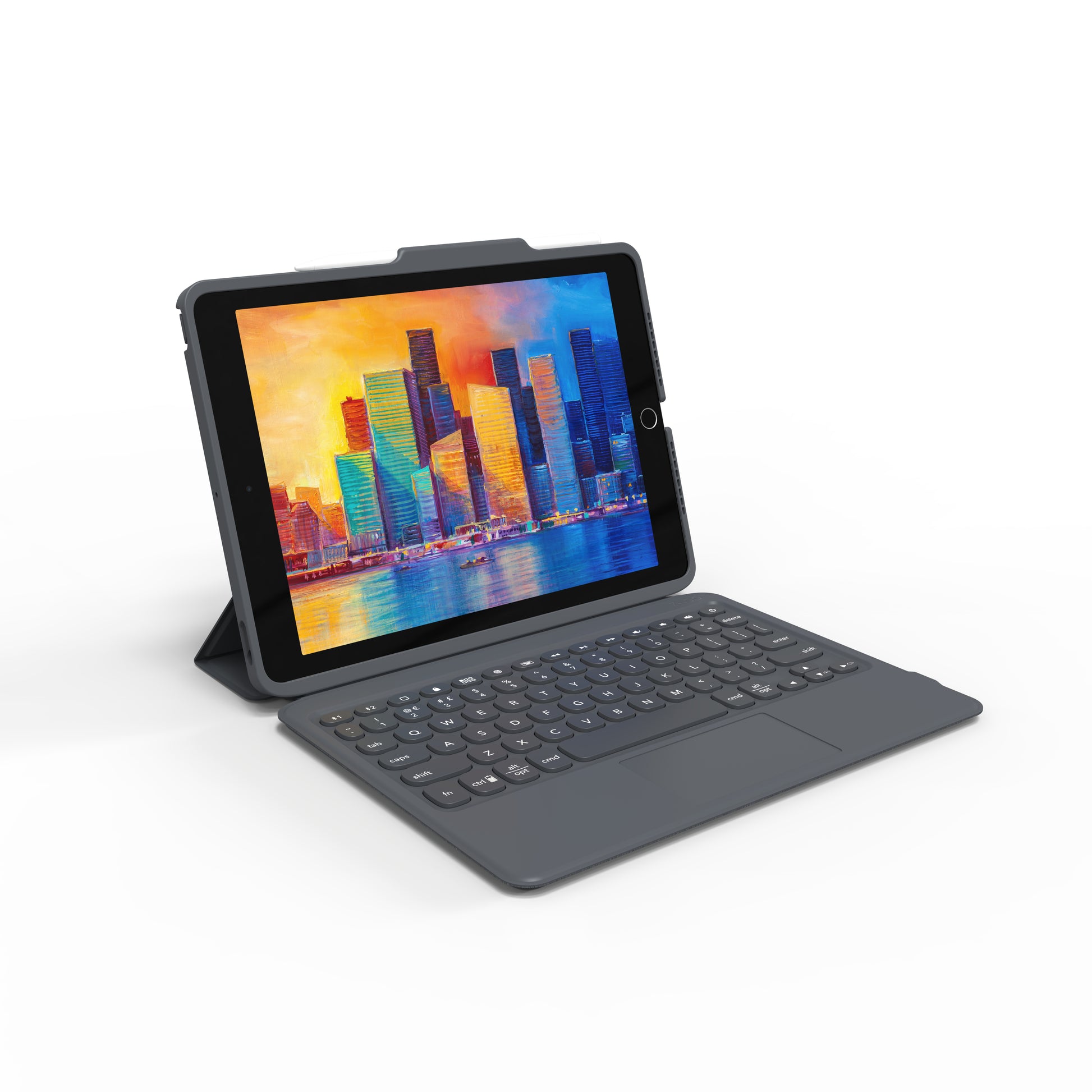 ZAGG KBD Pro Keys – Tastatur mit Touchpad, Schwarz/Grau – für Apple iPad 10,2"