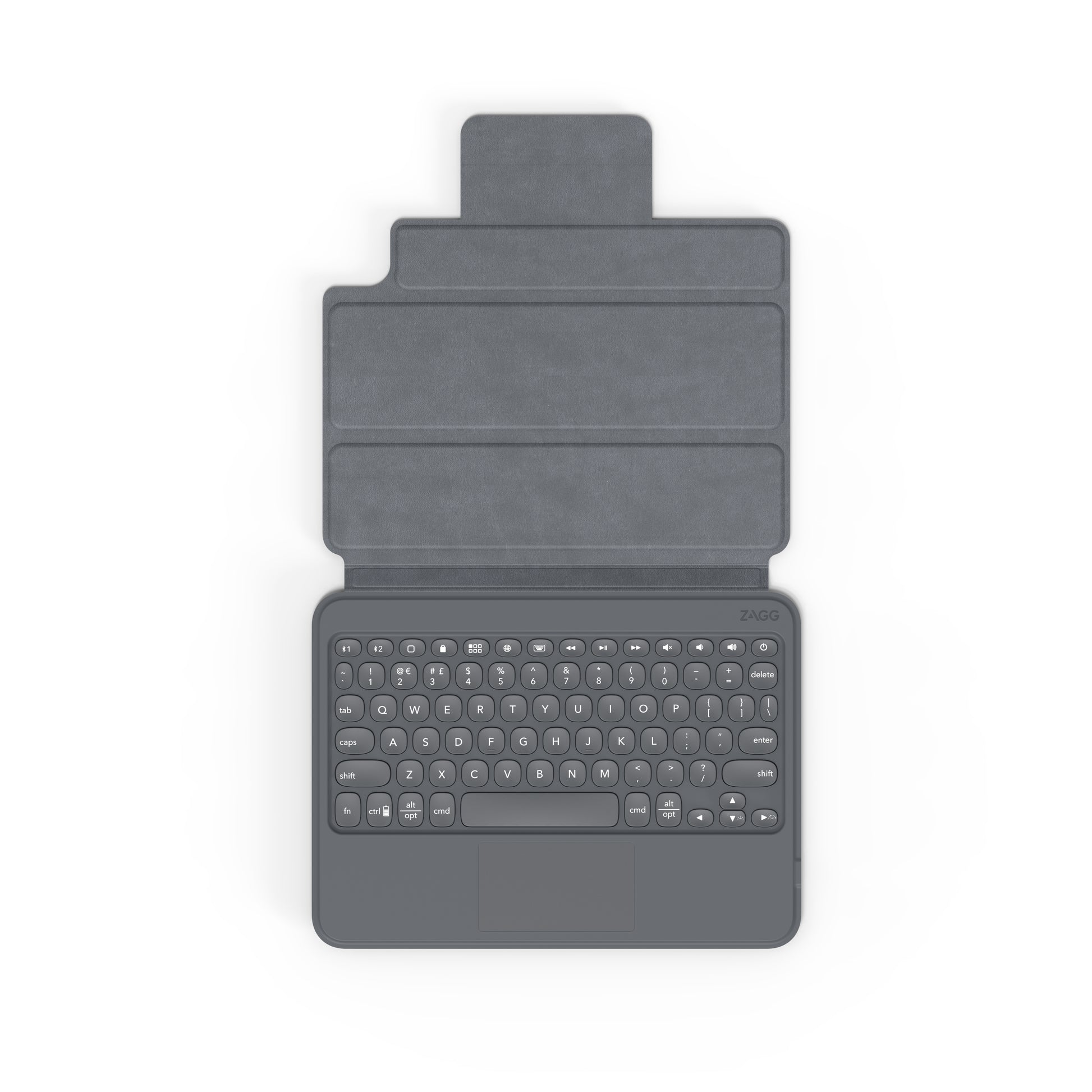 ZAGG KBD PRO KEYS – Tastatur, Arabisches Layout (AR), mit Touchpad, Schwarz/Grau – für Apple iPad 10,9"