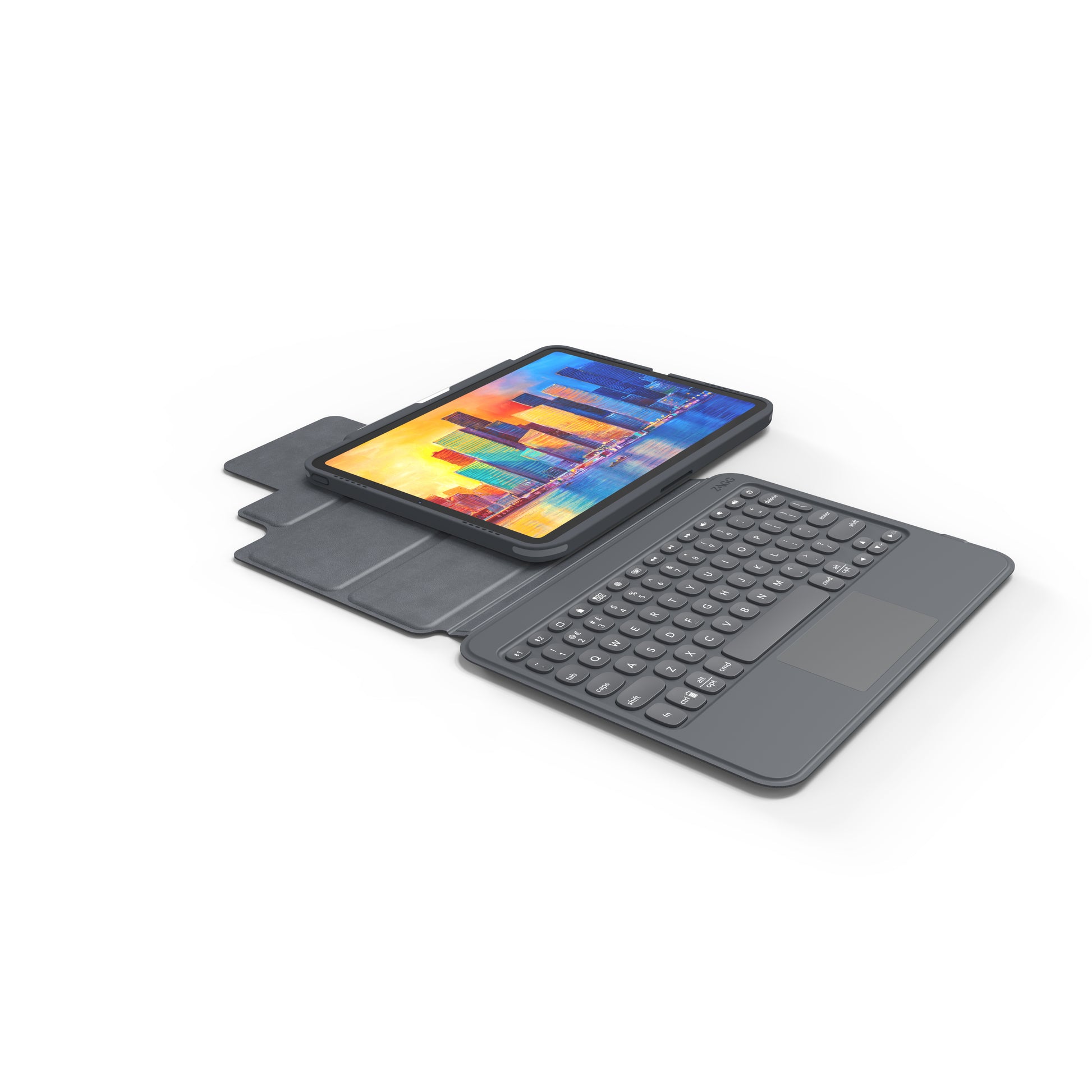 ZAGG KBD PRO KEYS – Tastatur mit Touchpad, Schwarz/Grau – für Apple iPad 10,9"
